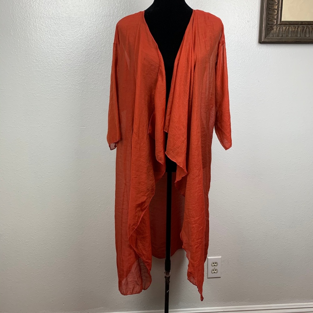 LulaRoe Monroe Kimono Burnt Orange Size‎ M